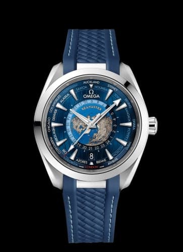 Omega Seamaster Aqua Terra 150M Master Chronometer 43 Worldtimer Stainless Steel / Blue / Rubber