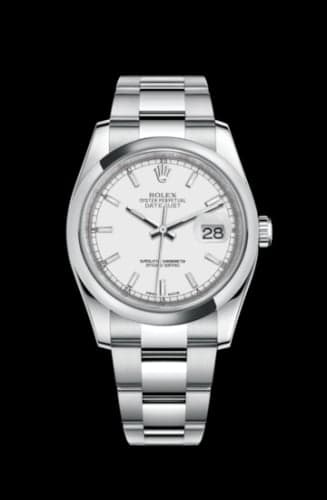 Rolex Datejust 36 Stainless Steel Domed / Oyster / White
