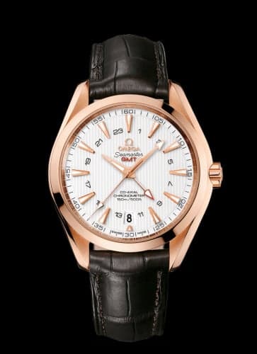 Omega Seamaster Aqua Terra 150M Co-Axial 43 GMT Red Gold / Silver