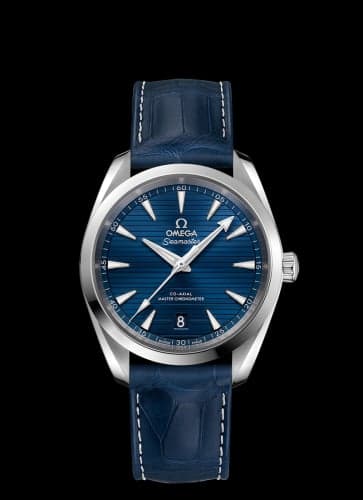 Omega Seamaster Aqua Terra 150M Master Chronometer 38 Stainless Steel / Blue / Alligator