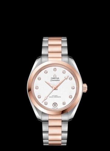 Omega Seamaster Aqua Terra 150M Master Chronometer 34 Stainless Steel / Sedna Gold / Silver / Bracelet
