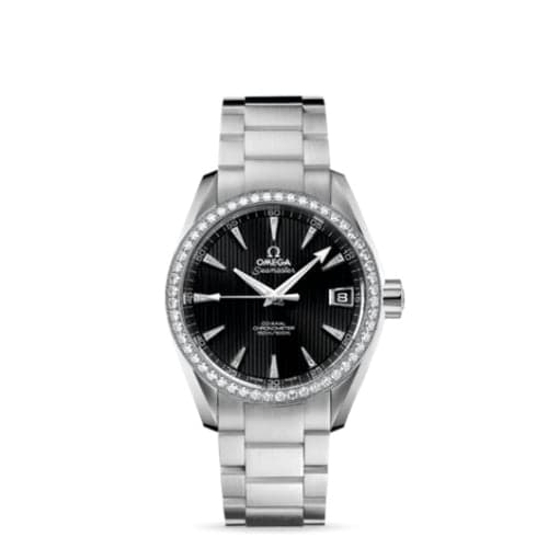Omega Seamaster Aqua Terra 150M Co-Axial 38.5 Stainless Steel / Diamond / Black / Bracelet