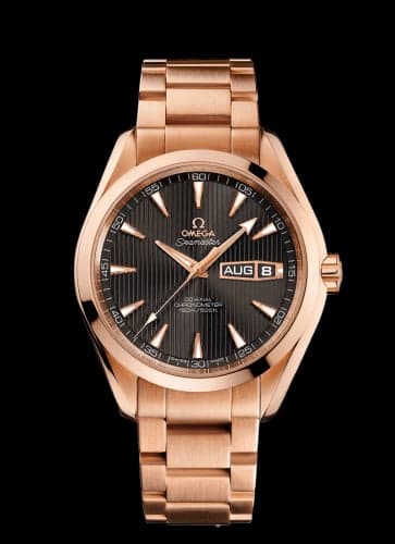 Omega Seamaster Aqua Terra 150m Co-Axial 43 Annual Calendar Red Gold / Grey / Bracelet