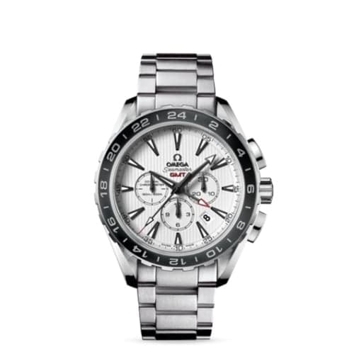 Omega Seamaster Aqua Terra 150M Co-Axial 44 GMT Chronograph Stainless Steel / Silver / Bracelet