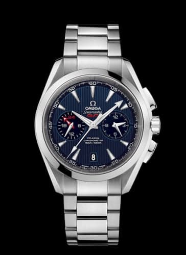 Omega Seamaster Aqua Terra 150M Co-Axial 43 GMT Chronograph Stainless Steel / Blue / Bracelet