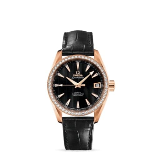 Omega Seamaster Aqua Terra 150M Co-Axial 38.5 Red Gold / Diamond / Black