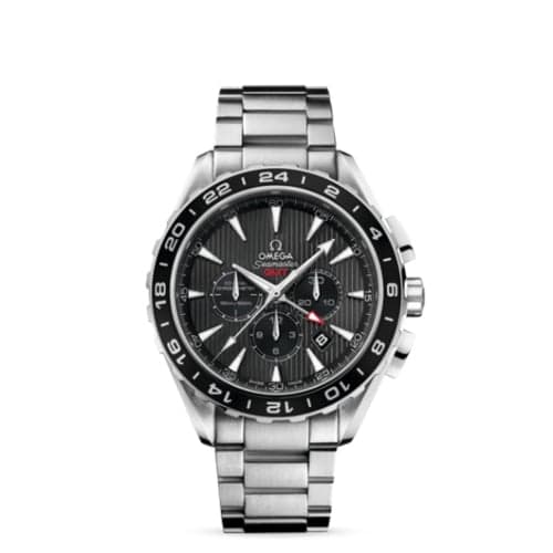 Omega Seamaster Aqua Terra 150M Co-Axial 44 GMT Chronograph Stainless Steel / Grey / Bracelet