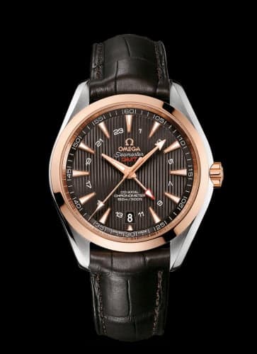 Omega Seamaster Aqua Terra 150M Co-Axial 43 GMT Stainless Steel / Red Gold / Grey