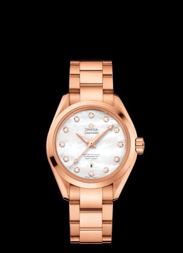 Omega Seamaster Aqua Terra 150M Master Co-Axial 34 Sedna Gold / MOP / Bracelet