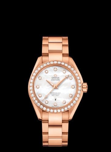 Omega Seamaster Aqua Terra 150M Master Co-Axial 34 Sedna Gold / Diamond / MOP / Bracelet