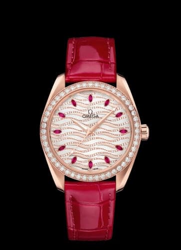 Omega Seamaster Aqua Terra 150M Master Chronometer 38 Sedna Gold / Diamond / Wave Ruby / Alligator