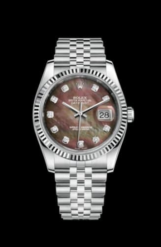 Rolex Datejust 36 Stainless Steel Fluted / Jubilee / Brown MOP