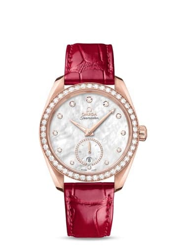 Omega Seamaster Aqua Terra 150M Master Chronometer Small Seconds 38 Sedna Gold / Diamond / MOP / Alligator