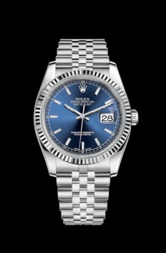 Rolex Datejust 36 Stainless Steel Fluted / Jubilee / Blue
