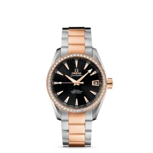 Omega Seamaster Aqua Terra 150M Co-Axial 38.5 Stainless Steel / Red Gold / Diamond / Black / Bracelet