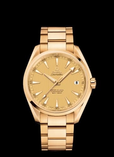 Omega Seamaster Aqua Terra 150m Master Co-Axial 41.5 Yellow Gold / Champagne / Bracelet