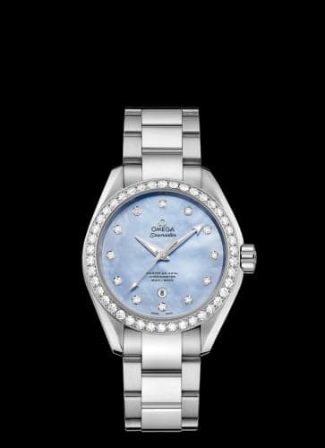 Omega Seamaster Aqua Terra 150M Master Co-Axial 34 Stainless Steel / Diamond / Blue MOP / Bracelet