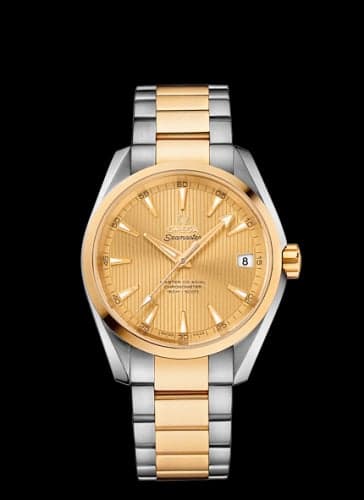 Omega Seamaster Aqua Terra 150M Master Co-Axial 38.5 Stainless Steel / Yellow Gold / Champagne