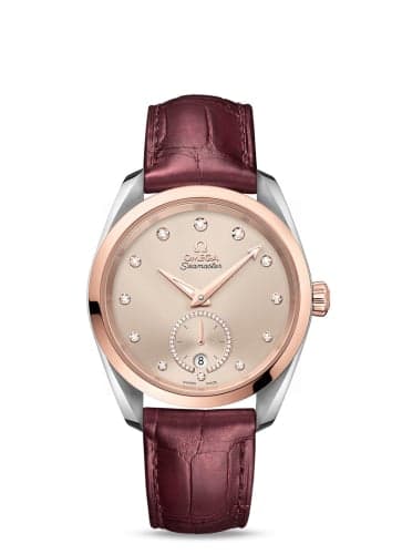 Omega Seamaster Aqua Terra 150M Master Chronometer Small Seconds 38 Stainless Steel / Sedna Gold / Sand - Diamond / Alligator