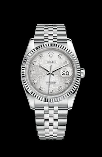 Rolex Datejust 36 Stainless Steel Fluted / Jubilee / Silver Computer