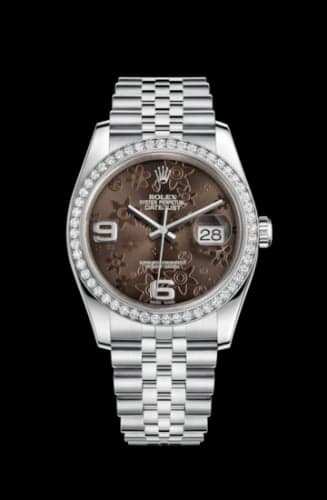 Rolex Datejust 36 Stainless Steel Diamond / Jubilee/ Bronze Floral