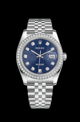 Rolex Datejust 36 Stainless Steel Diamond / Jubilee / Blue Computer