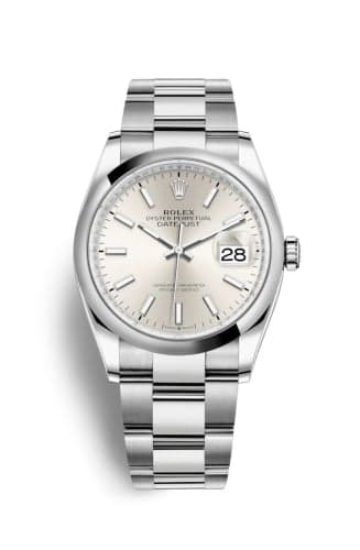 Rolex Datejust 36 Stainless Steel / Domed / Silver / Oyster