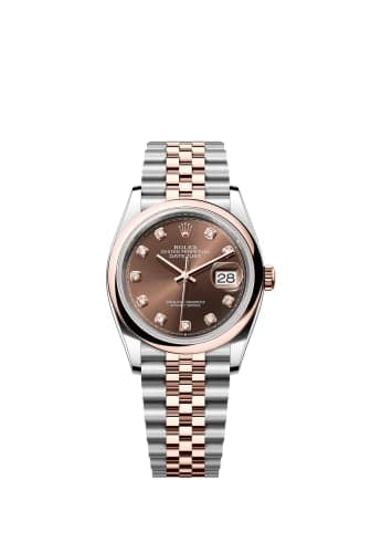 Rolex Datejust 36 Stainless Steel - Everose - Smooth / Chocolate - Diamond / Jubilee