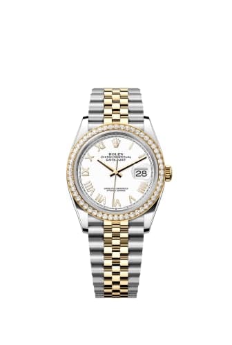 Rolex Datejust 36 Stainless Steel - Yellow Gold - Diamond / White Roman / Jubilee