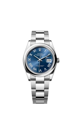 Rolex Datejust 36 Stainless Steel - Domed / Blue Roman / Oyster