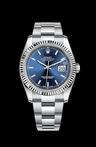 Rolex Datejust 36 Stainless Steel Fluted / Oyster / Blue