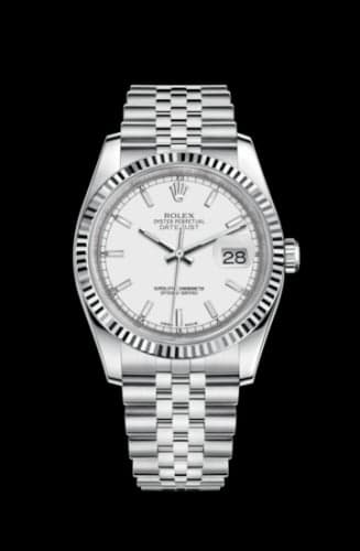 Rolex Datejust 36 Stainless Steel Fluted / Jubilee / White