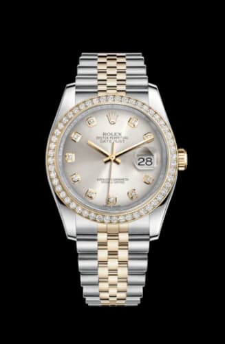 Rolex Datejust 36 Rolesor Yellow Diamond / Jubilee / Silver Diamond