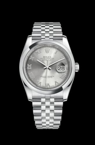 Rolex Datejust 36 Stainless Steel Domed / Jubilee / Rhodium Roman