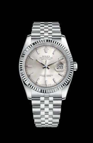 Rolex Datejust 36 Stainless Steel Fluted / Jubilee / Silver