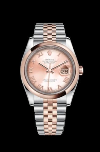 Rolex Datejust 36 Rolesor Everose Domed / Jubilee / Pink Roman