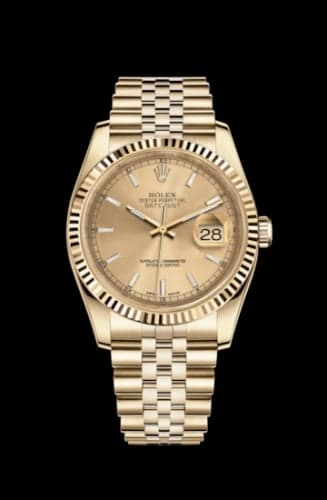 Rolex Datejust 36 Yellow Gold Fluted / Jubilee / Champagne