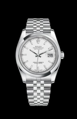 Rolex Datejust 36 Stainless Steel Domed / Jubilee / White
