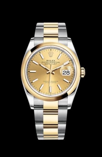 Rolex Datejust 36 Stainless Steel / Yellow Gold / Smooth / Champagne / Oyster