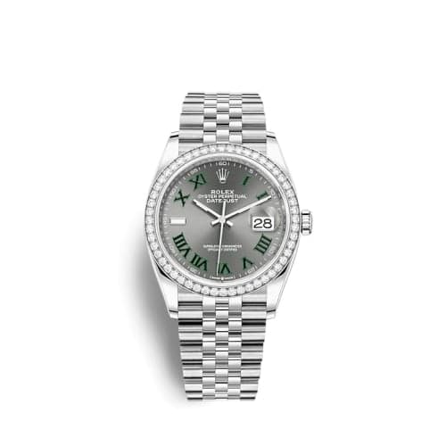 Rolex Datejust 36 Stainless Steel / Diamond / Slate - Roman / Jubilee