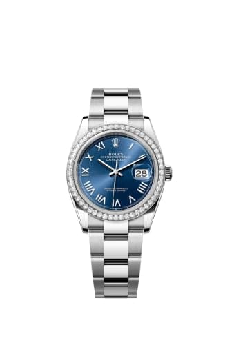 Rolex Datejust 36 Stainless Steel - Diamond / Blue Roman / Oyster