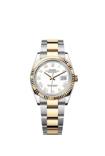 Rolex Datejust 36 Stainless Steel - Yellow Gold - Fluted / White Roman / Oyster
