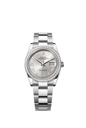 Rolex Datejust 36 Stainless Steel - Diamond / Silver Roman Diamond / Oyster