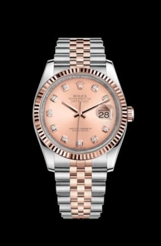 Rolex Datejust 36 Rolesor Everose Fluted / Jubilee / Pink Diamonds