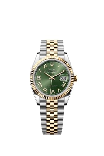 Rolex Datejust 36 Stainless Steel - Yellow Gold - Fluted / Olive Roman Diamond / Jubilee