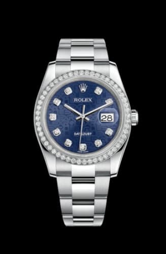Rolex Datejust 36 Stainless Steel Diamond / Jubilee / Blue Computer