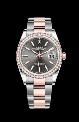 Rolex Datejust 36 Stainless Steel / Everose / Diamond / Slate / Oyster