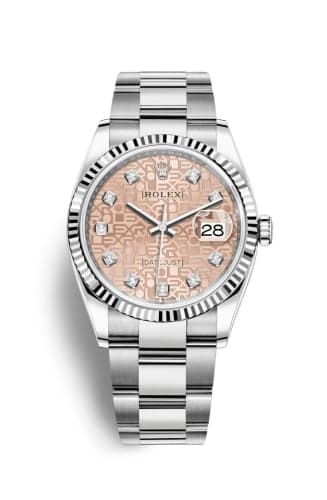 Rolex Datejust 36 Stainless Steel / Fluted / Pink Jubilee / Oyster
