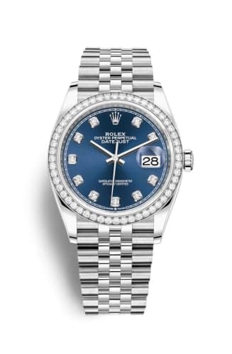 Rolex Datejust 36 Stainless Steel / Diamond / Blue-Diamond / Jubilee
