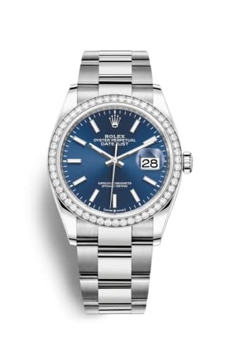 Rolex Datejust 36 Stainless Steel / Diamond / Blue / Oyster